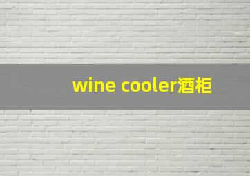 wine cooler酒柜